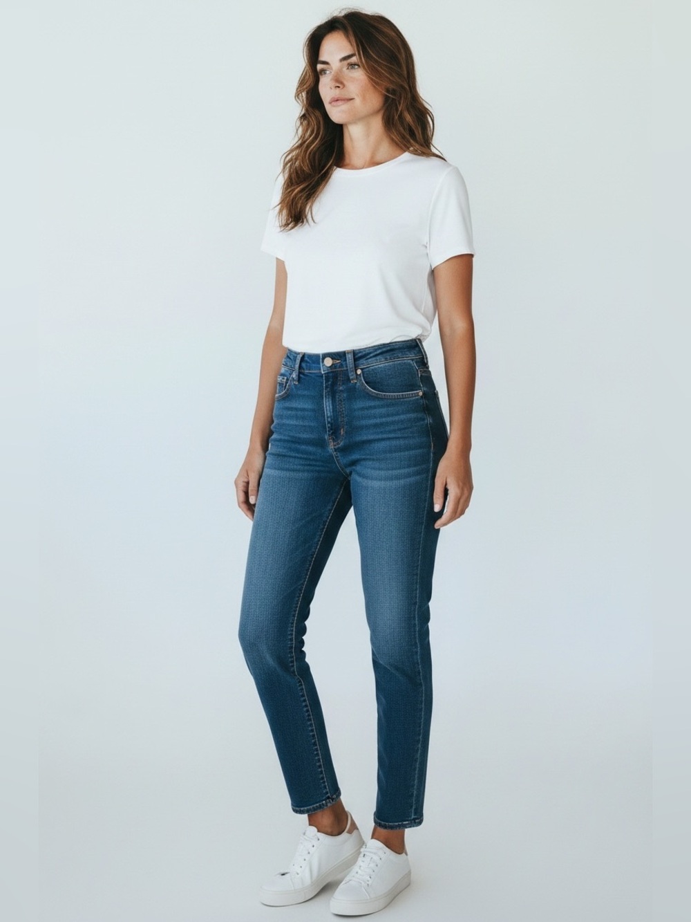 Calvin Klein Jeans High Rise Slim Leg Women’s Blue Jeans Size 29 NWT